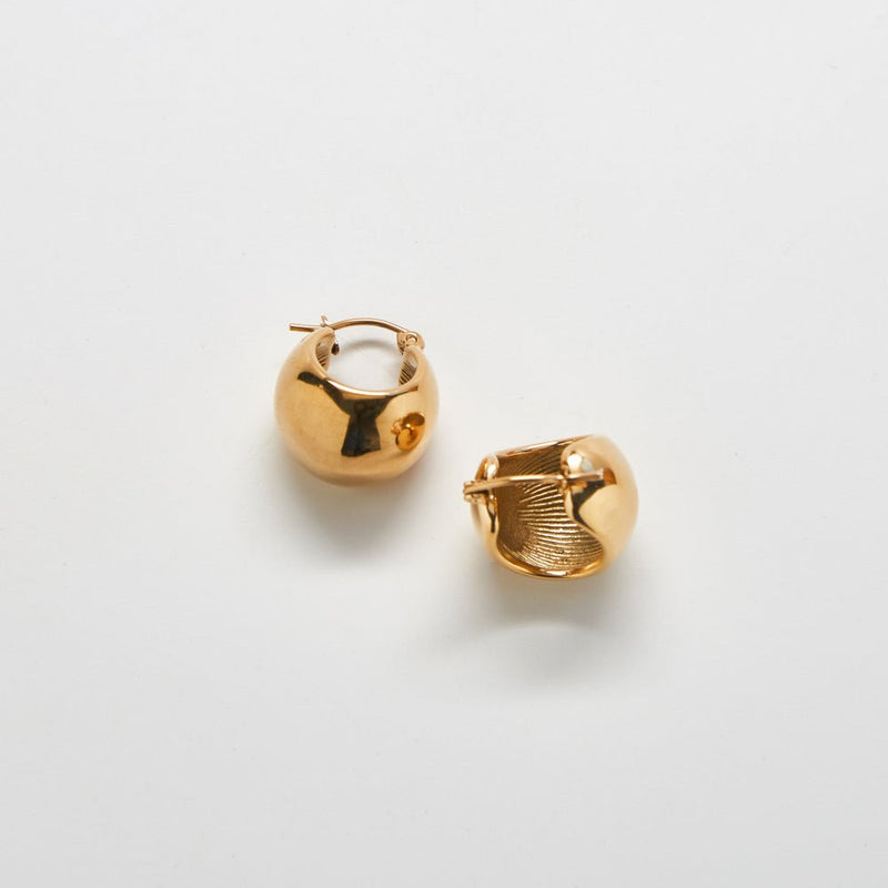 Gold Medium Mini Hoop Earrings - Admiral Row