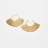 Gold Mini Fan Earrings - Admiral Row