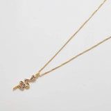 Gold Multicolor Pave Snake Necklace - Admiral Row