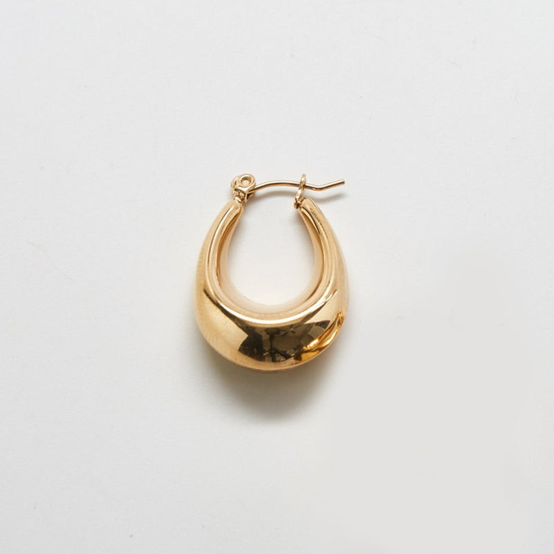 Gold Oval Hoop Earrings - Imperfect - Admiral Row
