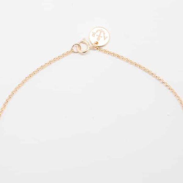Gold Pave Crescent Moon Necklace - Admiral Row