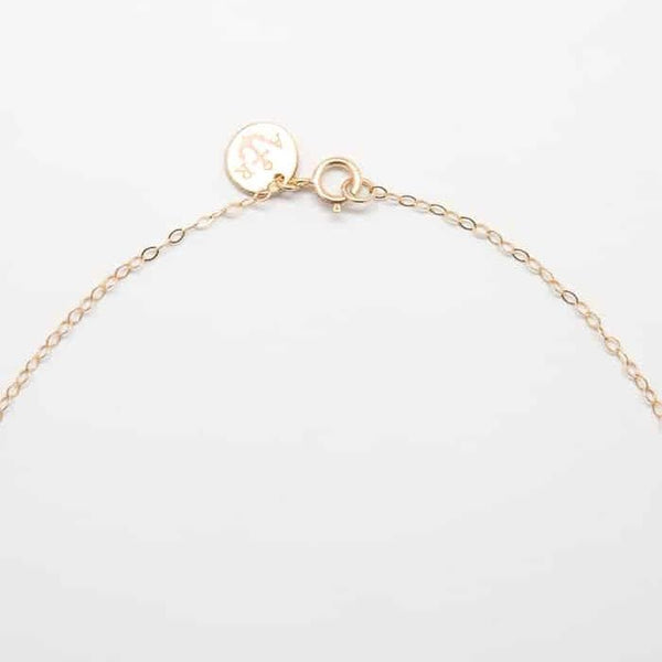 Gold Pave Curved Bar Necklace - Admiral Row