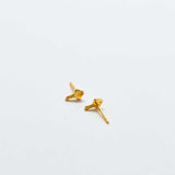 Gold Pavé Key Stud Earrings - Admiral Row