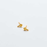Gold Pavé Key Stud Earrings - Admiral Row