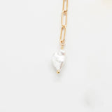Gold Pearl Chain Jacket Earrings - Admiral Row