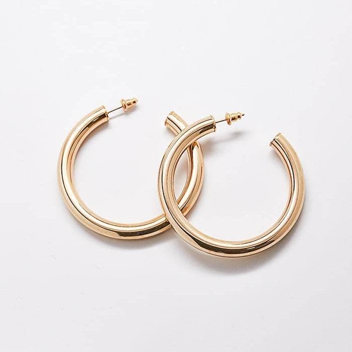 Medium Gold Hoop Earrings - Best Seller - Admiral Row