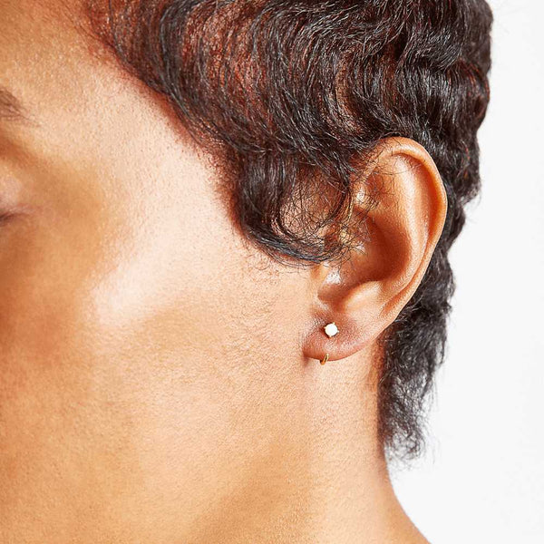 Opal Gold Open Hoop Earrings - Admiral Row