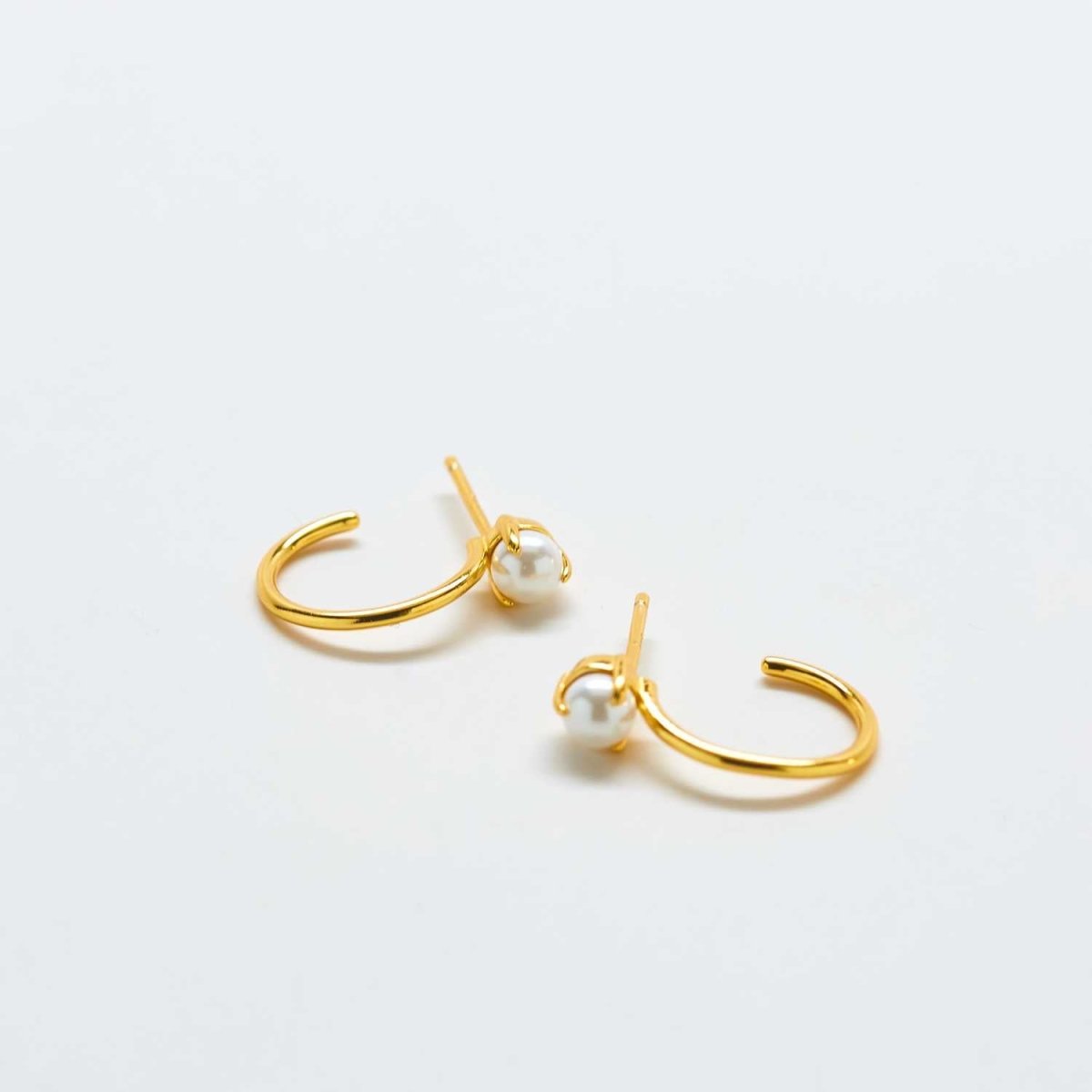 Pearl Mini Hoop Earrings - Admiral Row
