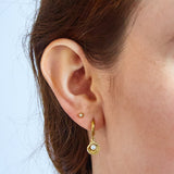 Pearl Shell Huggie Earrings - Admiral Row