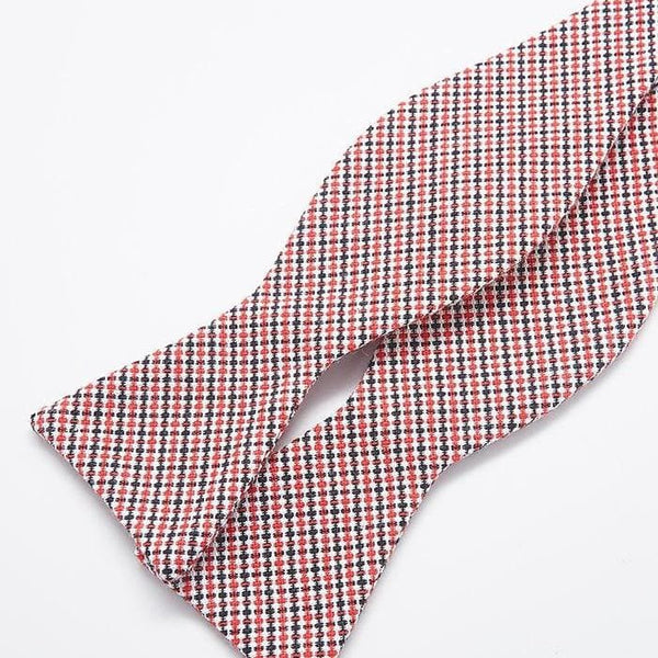 Red and Black Patterned Bow Tie - Admiral Row