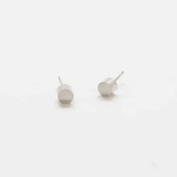 Silver Cylinder Geo Studs - Imperfect - Admiral Row