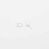 Silver Mini Arc Stud Earrings - Imperfect - Admiral Row