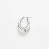 Silver Oval Hoop Earrings - Imperfect - Admiral Row