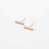 Slim Gold Bar Earrings - Imperfect - Admiral Row