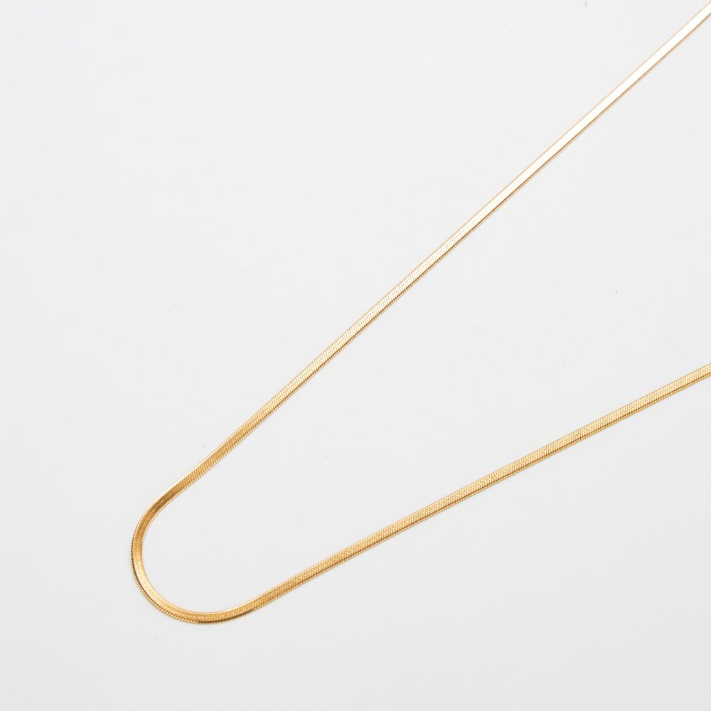 Ultra Thin Herringbone Necklace - Admiral Row
