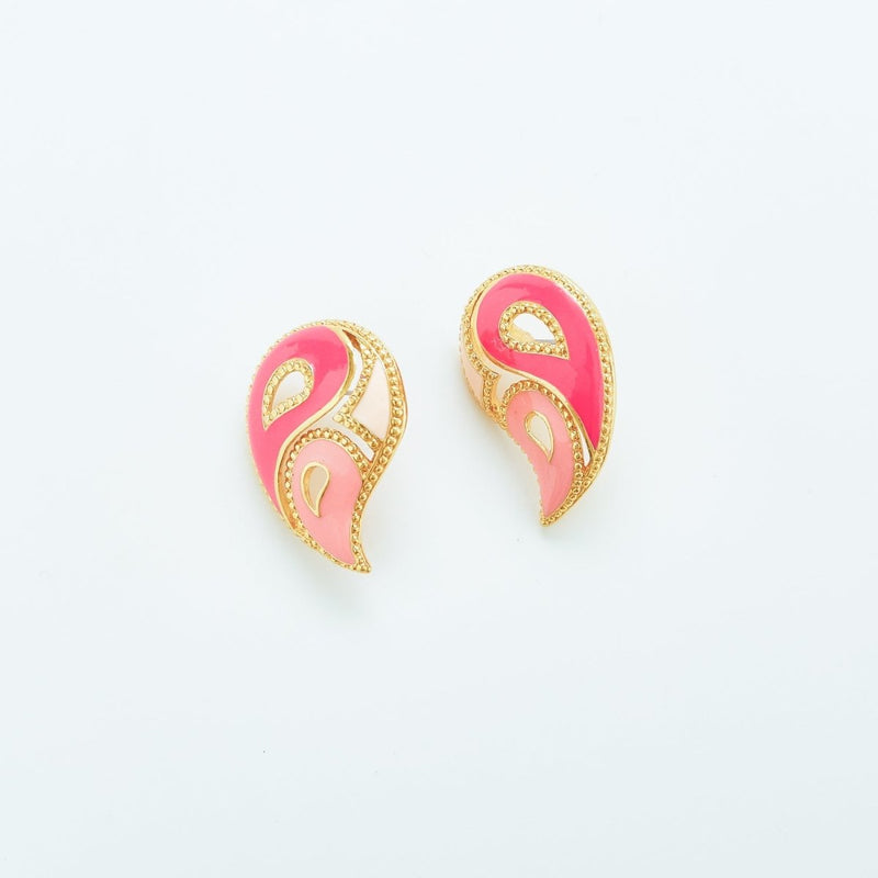Vintage Avon Pink Paisley Earrings - Admiral Row