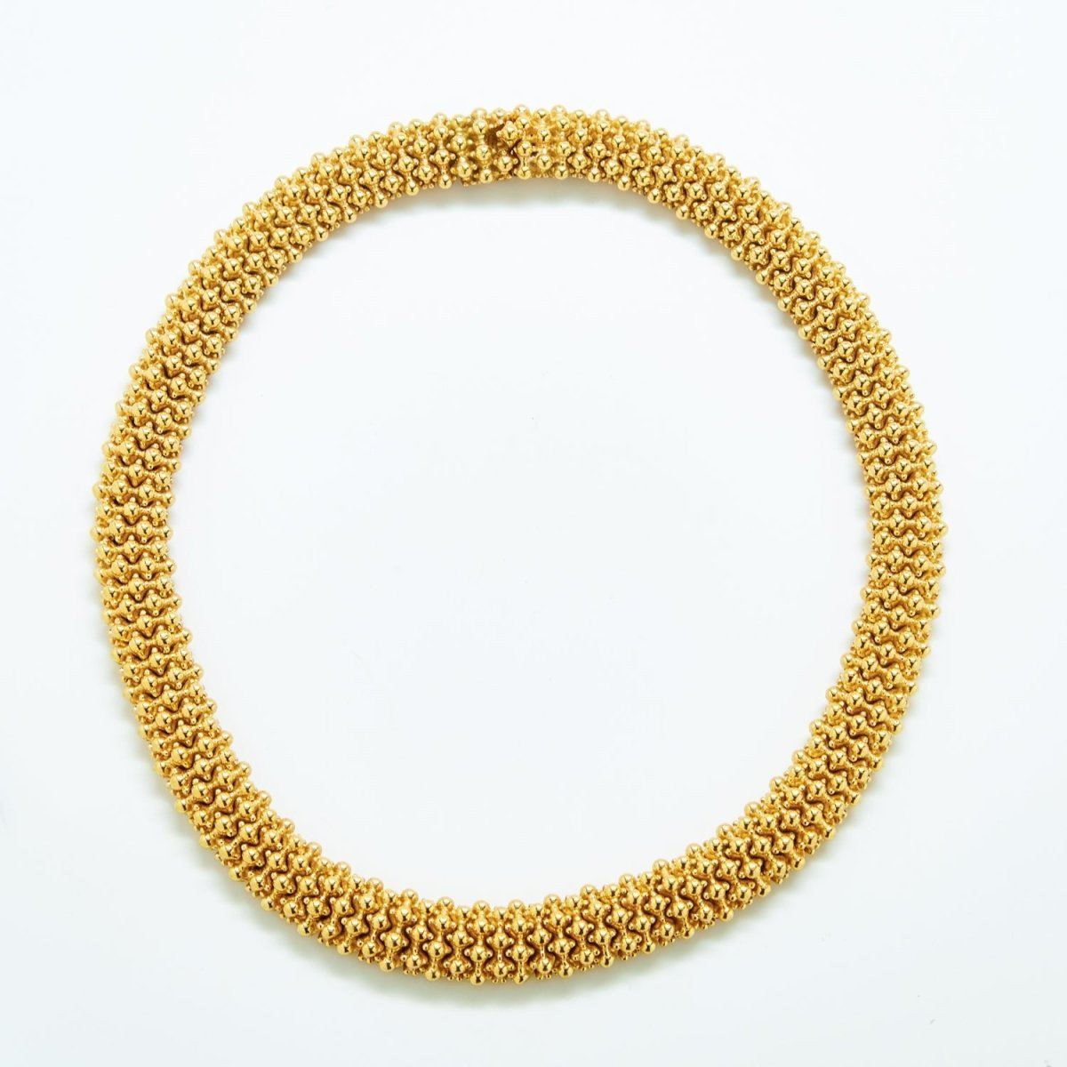 Vintage Ciner Textured Gold Statement Necklace - Admiral Row