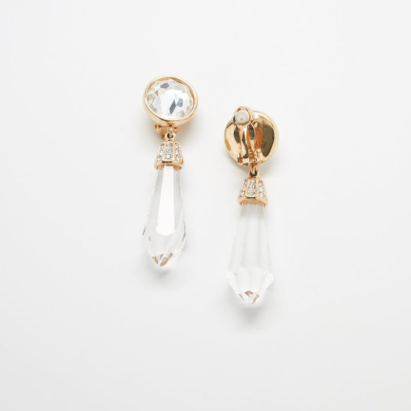 Vintage Crystal Swarovski Drop Earrings - Admiral Row