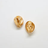 Vintage Gold Abstract Oval Earrings - Admiral Row