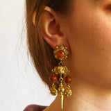 Vintage Gold Elephant Maximalist Earrings - Admiral Row