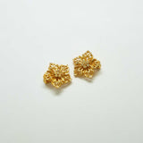 Vintage Gold Flower Earrings - Admiral Row
