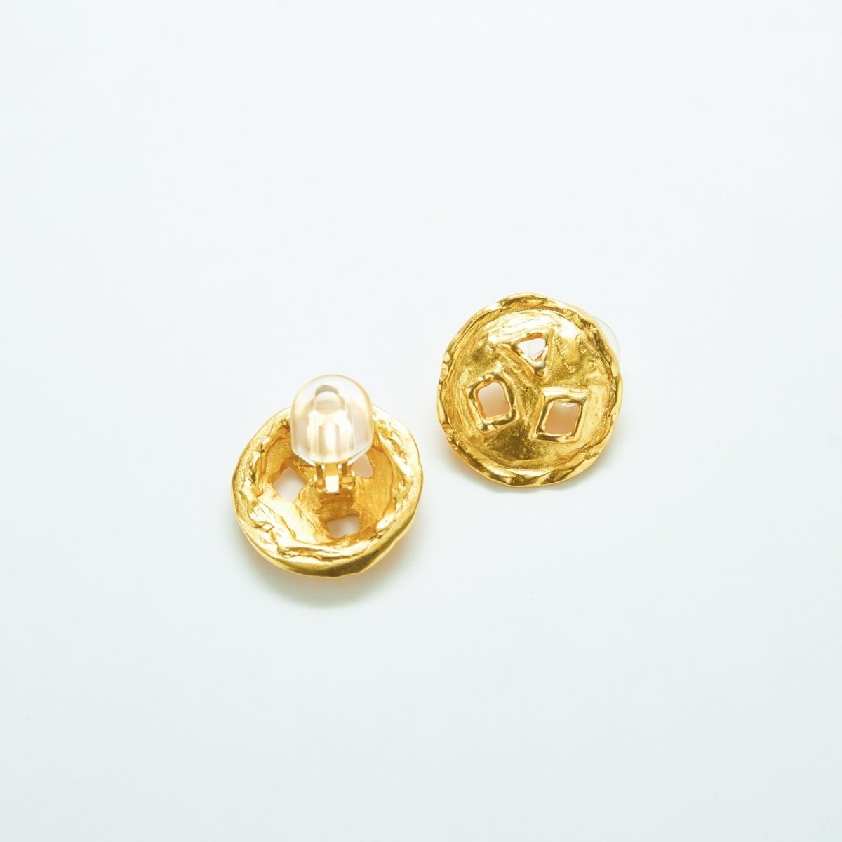 Vintage Gold Geometric Cutout Earrings - Admiral Row