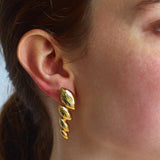 Vintage Gold Layered Statement Earrings - Admiral Row