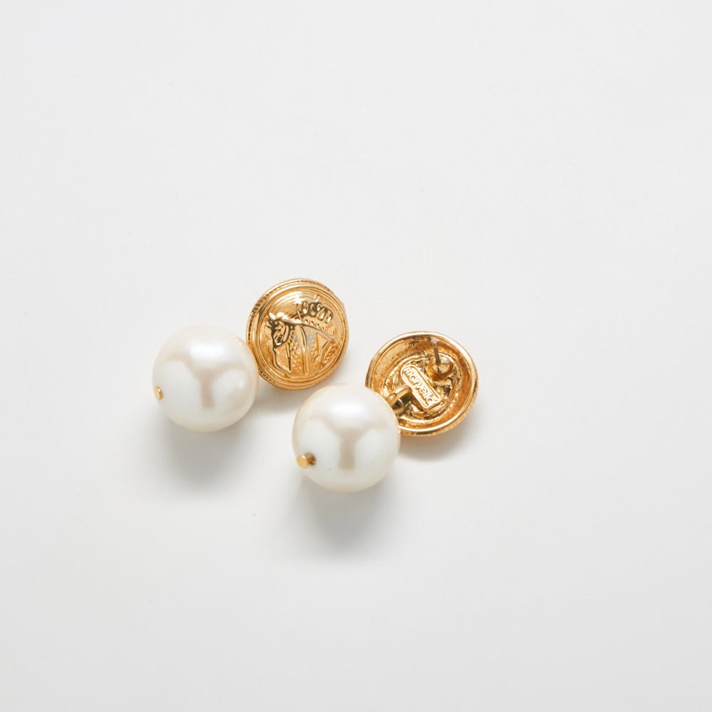 Vintage Marvella Pearls Drop Earrings - Admiral Row