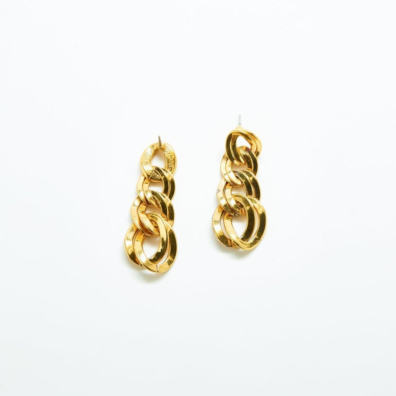 Vintage Monet Chain Link Drop Earrings – Admiral Row