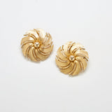 Vintage Sarah Coventry Gold Flower Earrings - Admiral Row