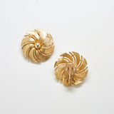 Vintage Sarah Coventry Gold Flower Earrings - Admiral Row