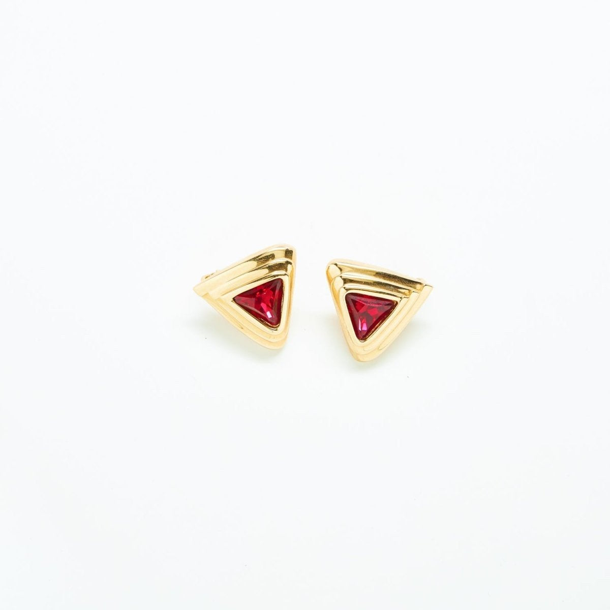 Vintage Swarovski Triangle Earrings - Admiral Row