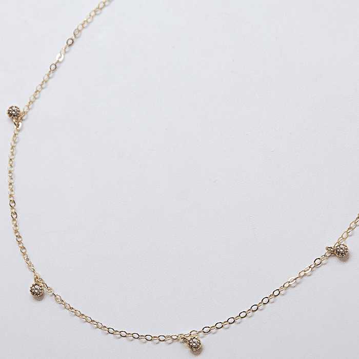 Delicate Gold Necklaces | 14K Gold & Diamond Layered Chains – Two of Most