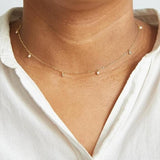 White CZ Choker Necklace - Admiral Row