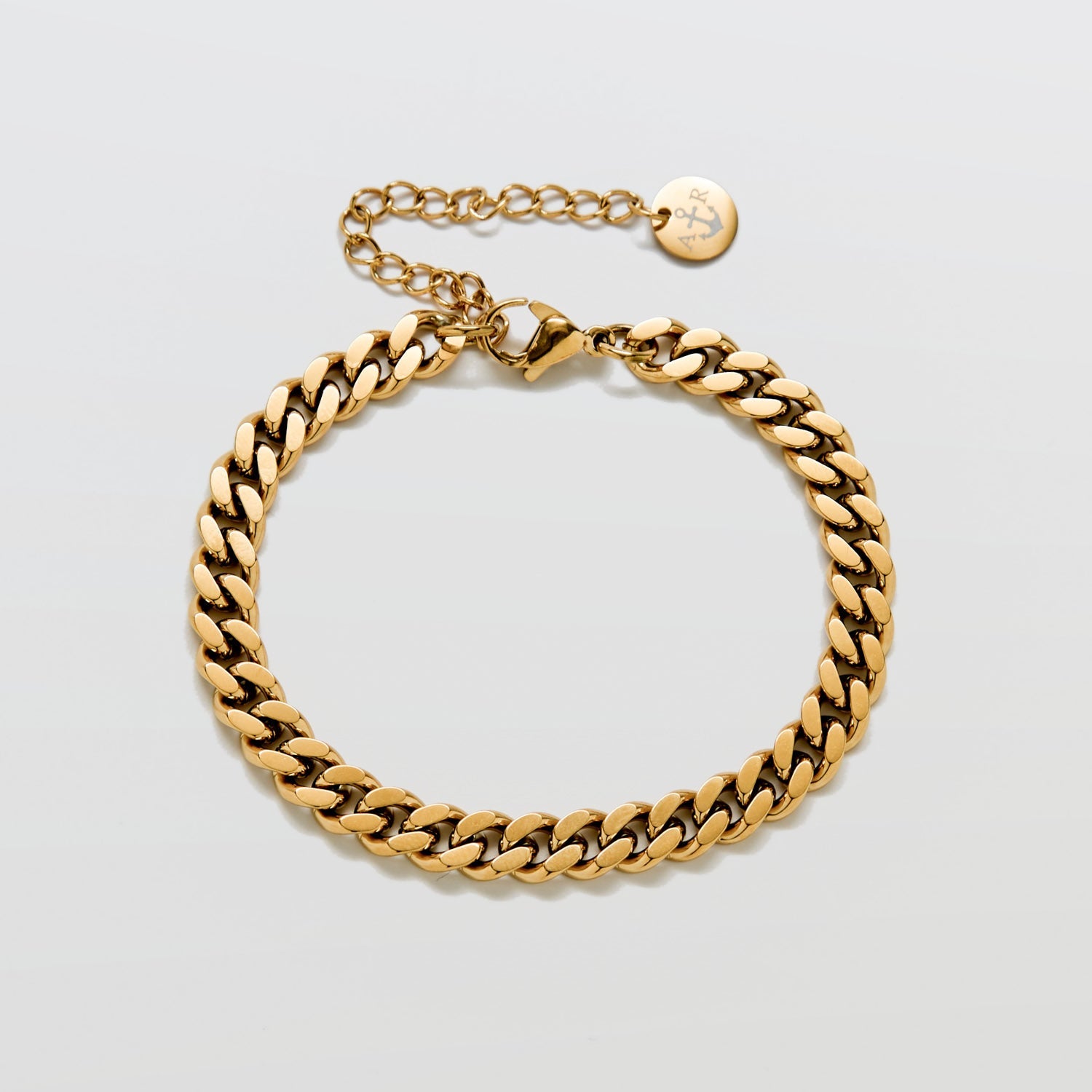 Gold Curb Chain Bracelet - Admiral Row