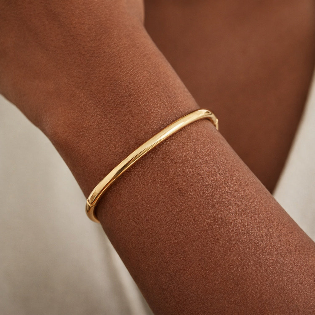 Gold Statement Bangle - Admiral Row