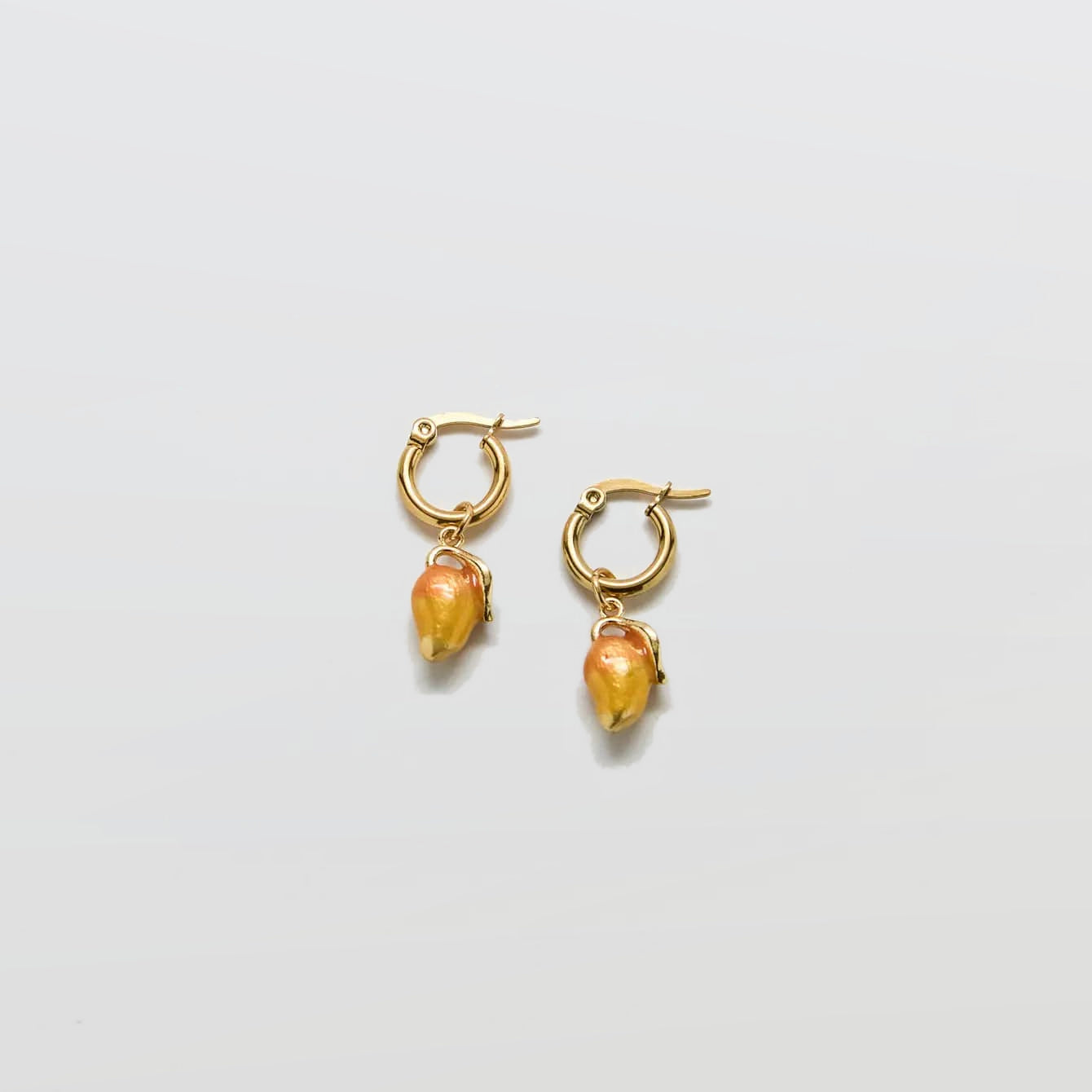 Gold Mango Huggie Hoops - Admiral Row