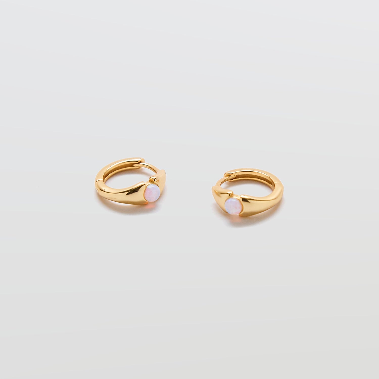Opal Mini Huggie Hoop Earrings - Admiral Row