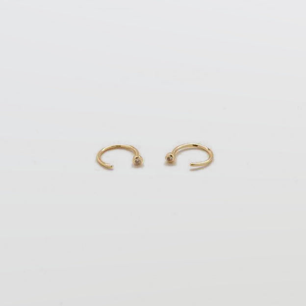 Pave Open Hoop Earrings - Admiral Row