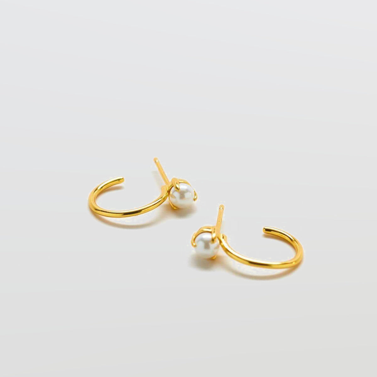 Pearl Mini Hoop Earrings - Admiral Row