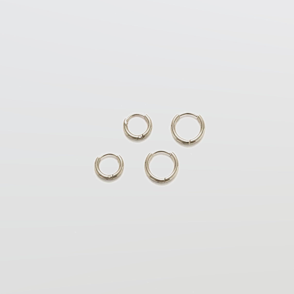 Silver Double Pack - Mini Hoop Earrings - Admiral Row