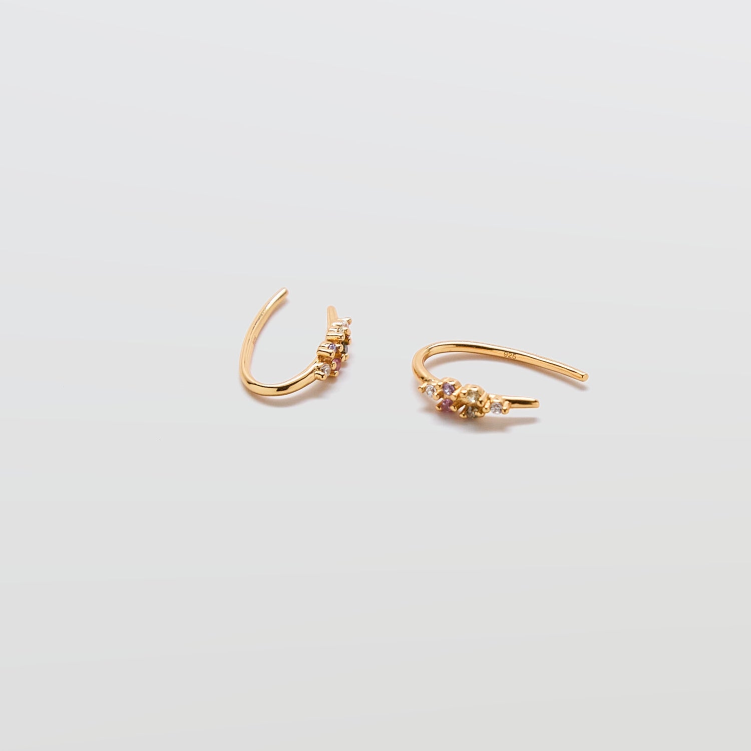 Multi-stone Open Ear Huggies - Admiral Row