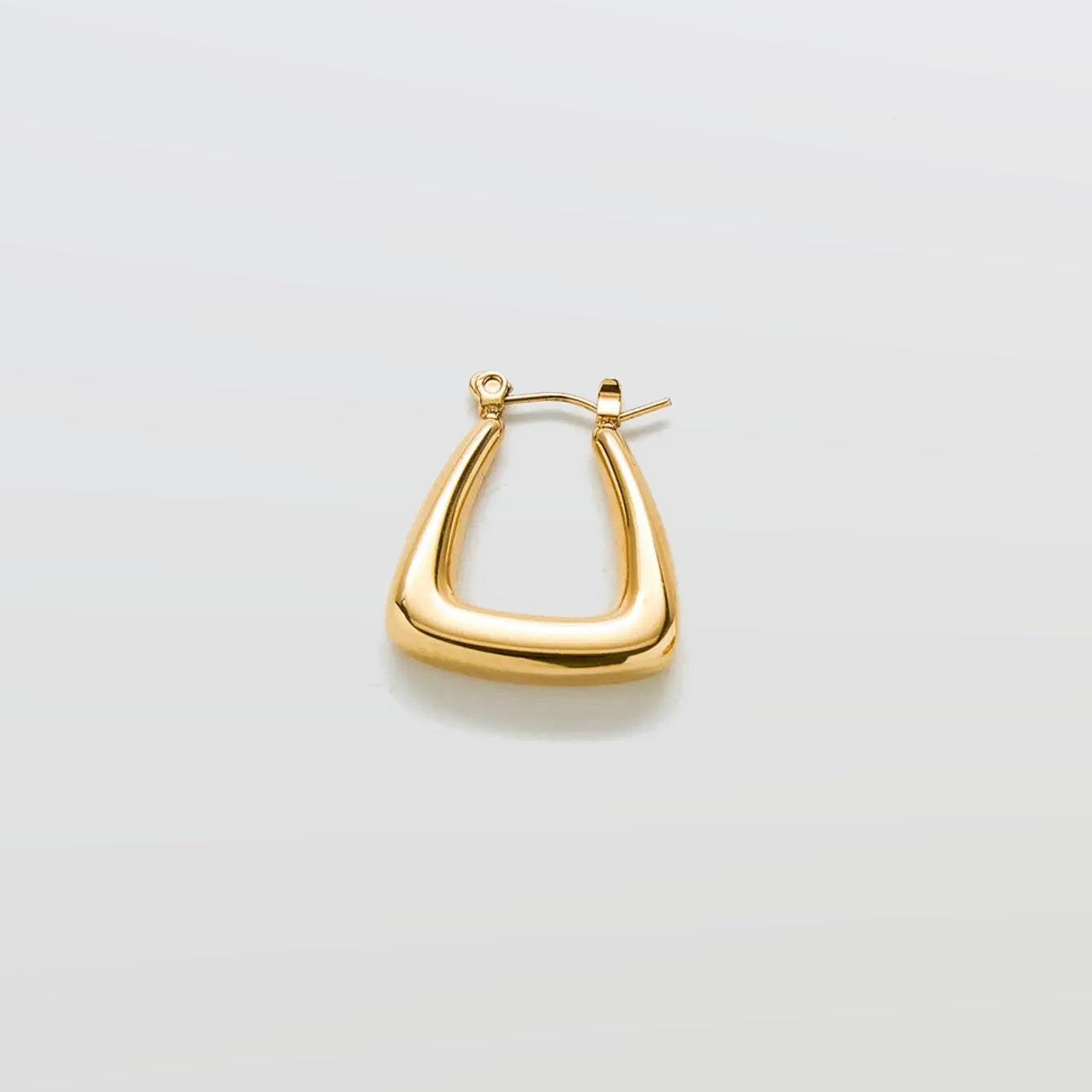 Gold Triangle Hoop Earrings - Admiral Row