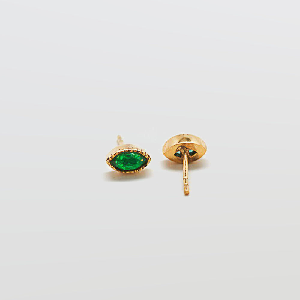 Jade Teardrop Stud Earring