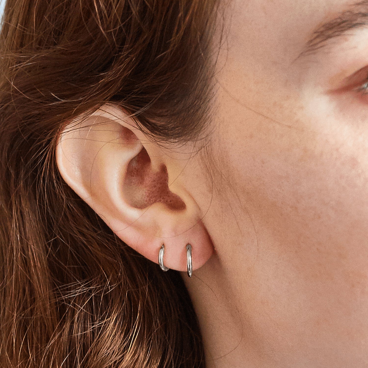 Silver Double Pack - Mini Hoop Earrings - Admiral Row