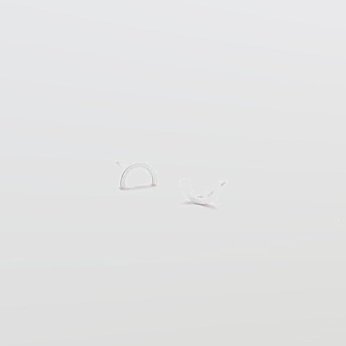 Silver Mini Arc Stud Earrings - Admiral Row