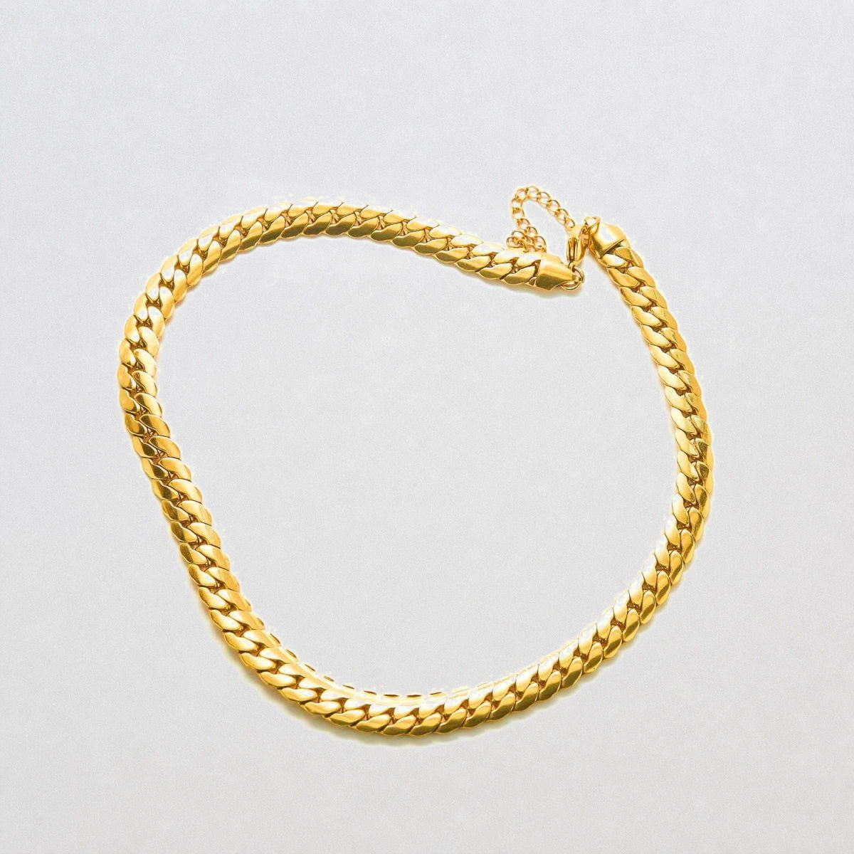 Chunky Flat Snake Chain Necklace - Admiral Row
