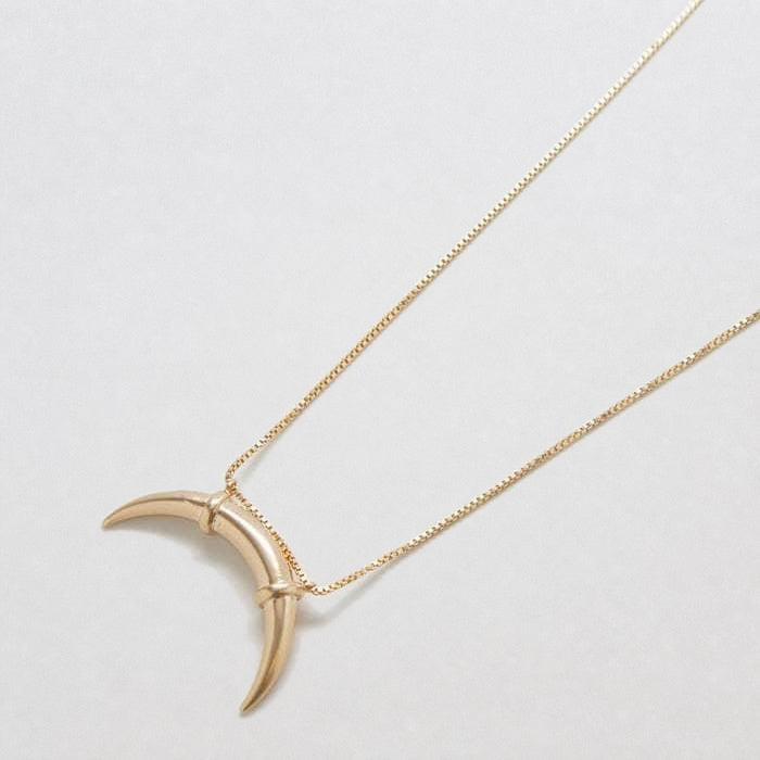 Gold Double Horn Necklace - Admiral Row