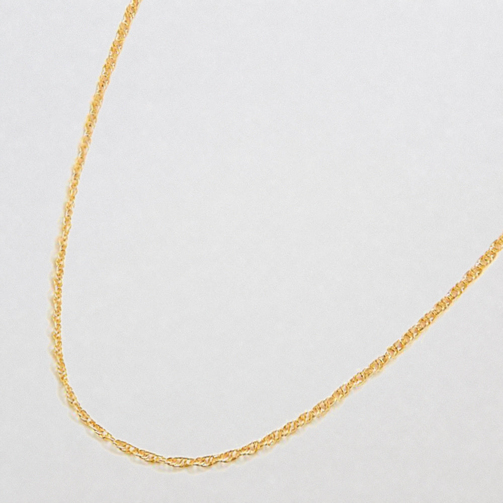Gold Rope Chain Necklace