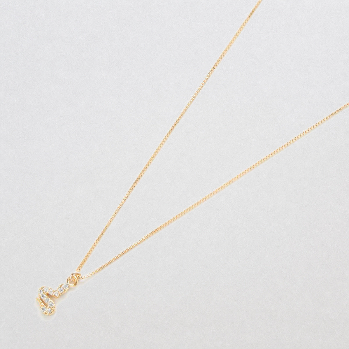 Gold Tiny Pave Snake Necklace - Admiral Row